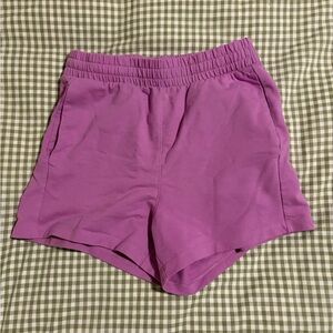 All in Motion Women’s Cotton-Blend Shorts - Purple